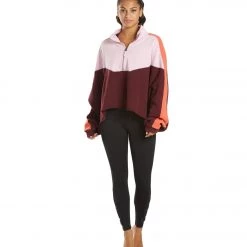 Free People Split Second 1/2 Zip Fig Jam Combo 12 Free People Split Second 1/2 Zip Fig Jam Combo