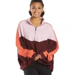 Free People Split Second 1/2 Zip Fig Jam Combo 15 Free People Split Second 1/2 Zip Fig Jam Combo