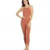 NEW ARRIVALS Free People Ashford Side To Side Performance Jumpsuit Rusted Coral
