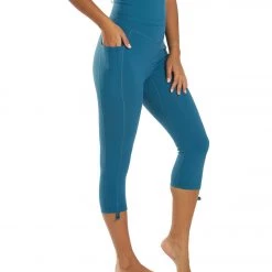 CLOTHING Free People Class Act Cropped Legging Blue Grass