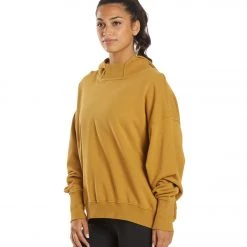 Free People Fast Break Hoodie Burnt Gold