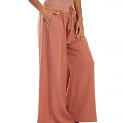 Free People Movement Mia Lounge Pants Rusted Coral CLOTHING 10 Free People Movement Mia Lounge Pants Rusted Coral CLOTHING