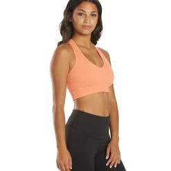 Free People Free Throw Yoga Crop Coral Reef CLOTHING