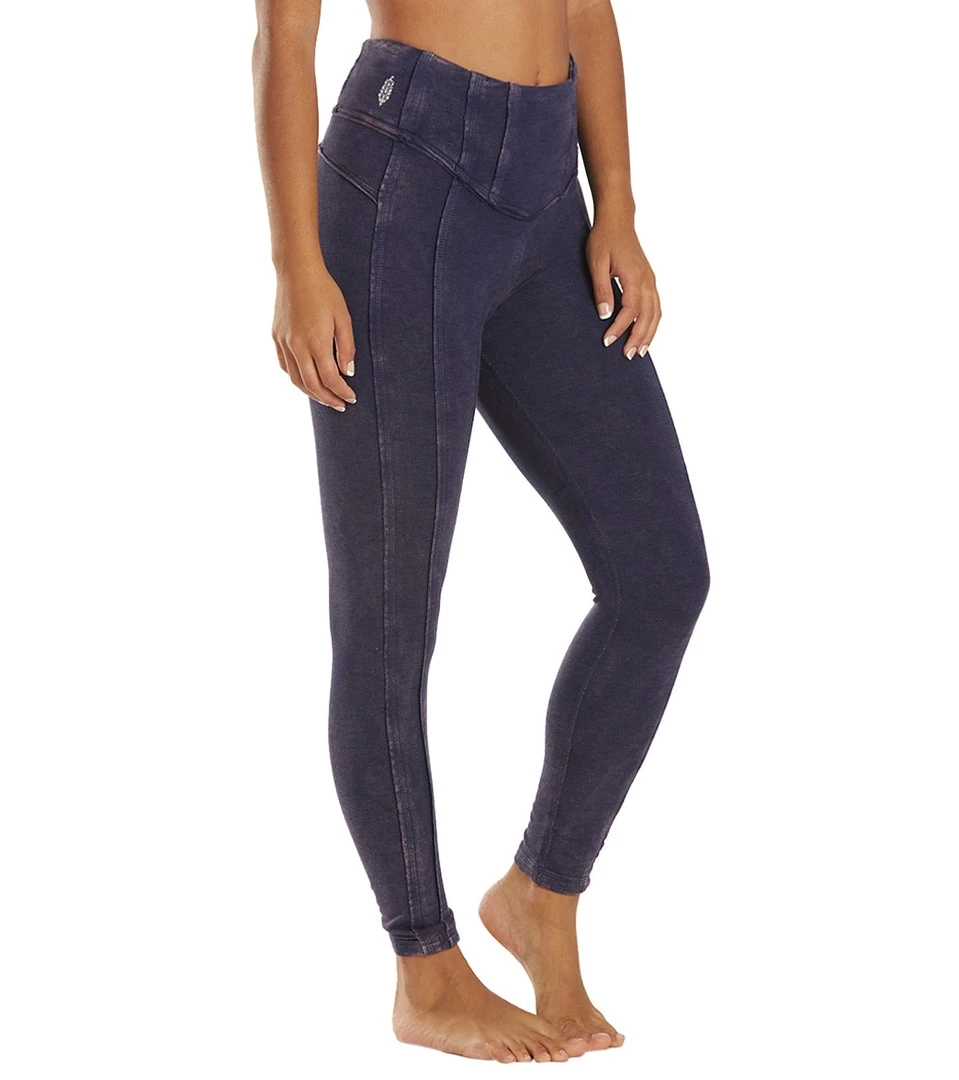 CLOTHING Free People Hybrid Yoga Leggings Deepest Navy 4 CLOTHING Free People Hybrid Yoga Leggings Deepest Navy