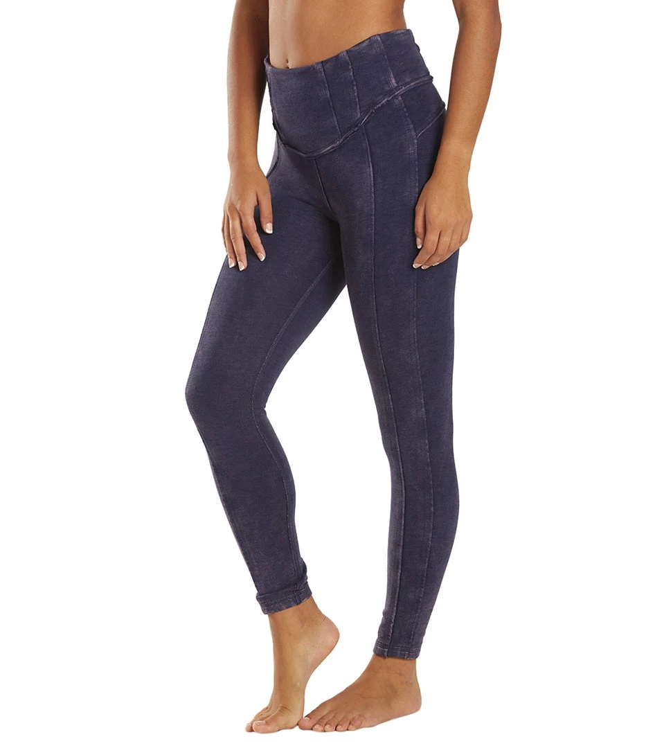 CLOTHING Free People Hybrid Yoga Leggings Deepest Navy 7 CLOTHING Free People Hybrid Yoga Leggings Deepest Navy