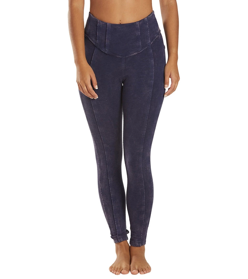 CLOTHING Free People Hybrid Yoga Leggings Deepest Navy 10 CLOTHING Free People Hybrid Yoga Leggings Deepest Navy