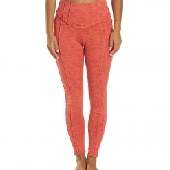 Free People Hybrid Yoga Leggings Lipstick CLOTHING