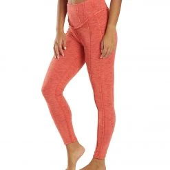 Free People Hybrid Yoga Leggings Lipstick CLOTHING
