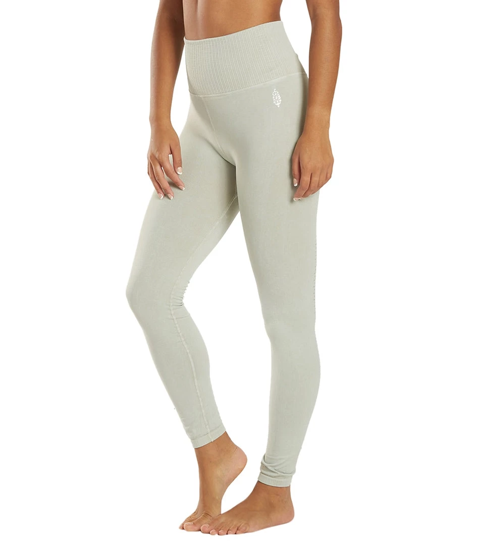CLOTHING Free People Good Karma Yoga Leggings Sea Glass 7 CLOTHING Free People Good Karma Yoga Leggings Sea Glass
