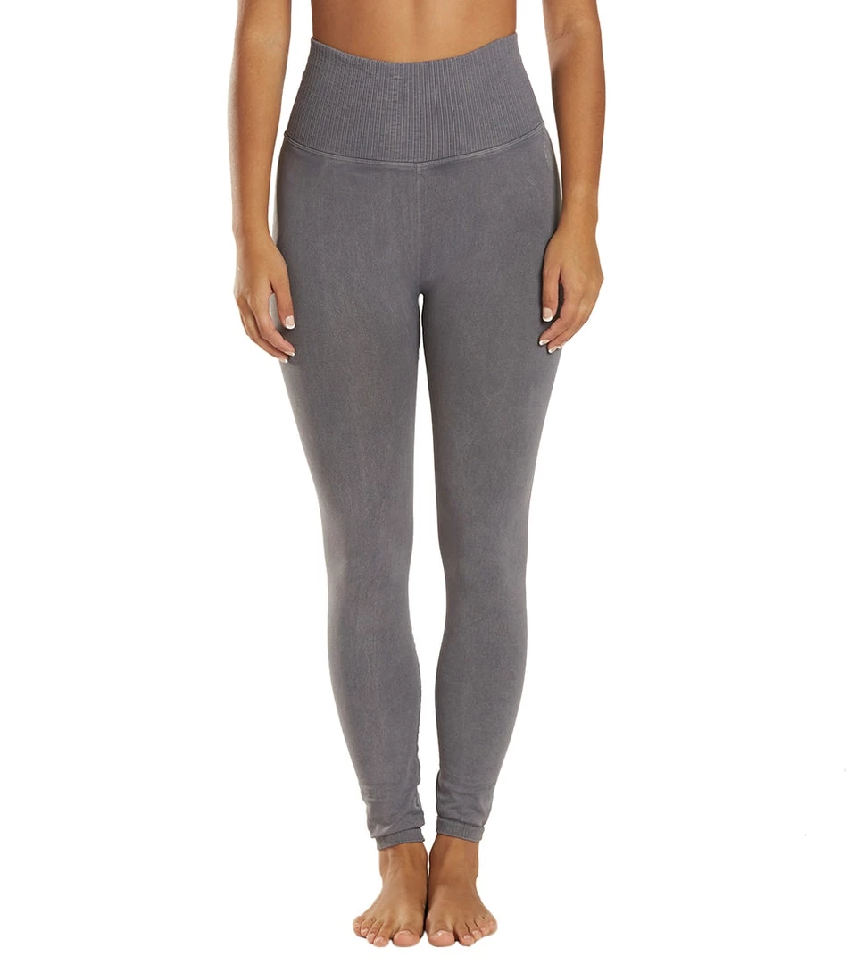 Free People Good Karma Yoga Leggings Washed Grey 3 Free People Good Karma Yoga Leggings Washed Grey