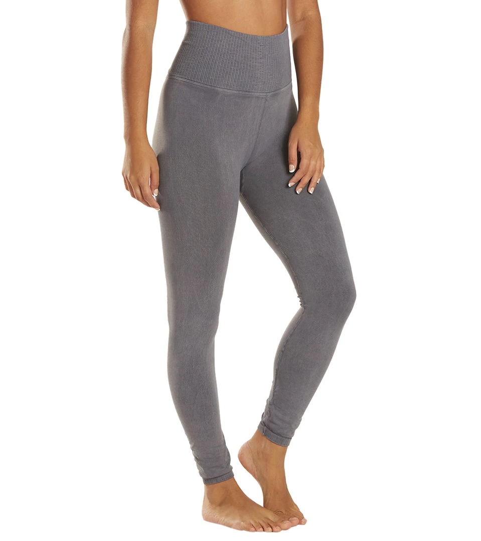 Free People Good Karma Yoga Leggings Washed Grey 4 Free People Good Karma Yoga Leggings Washed Grey