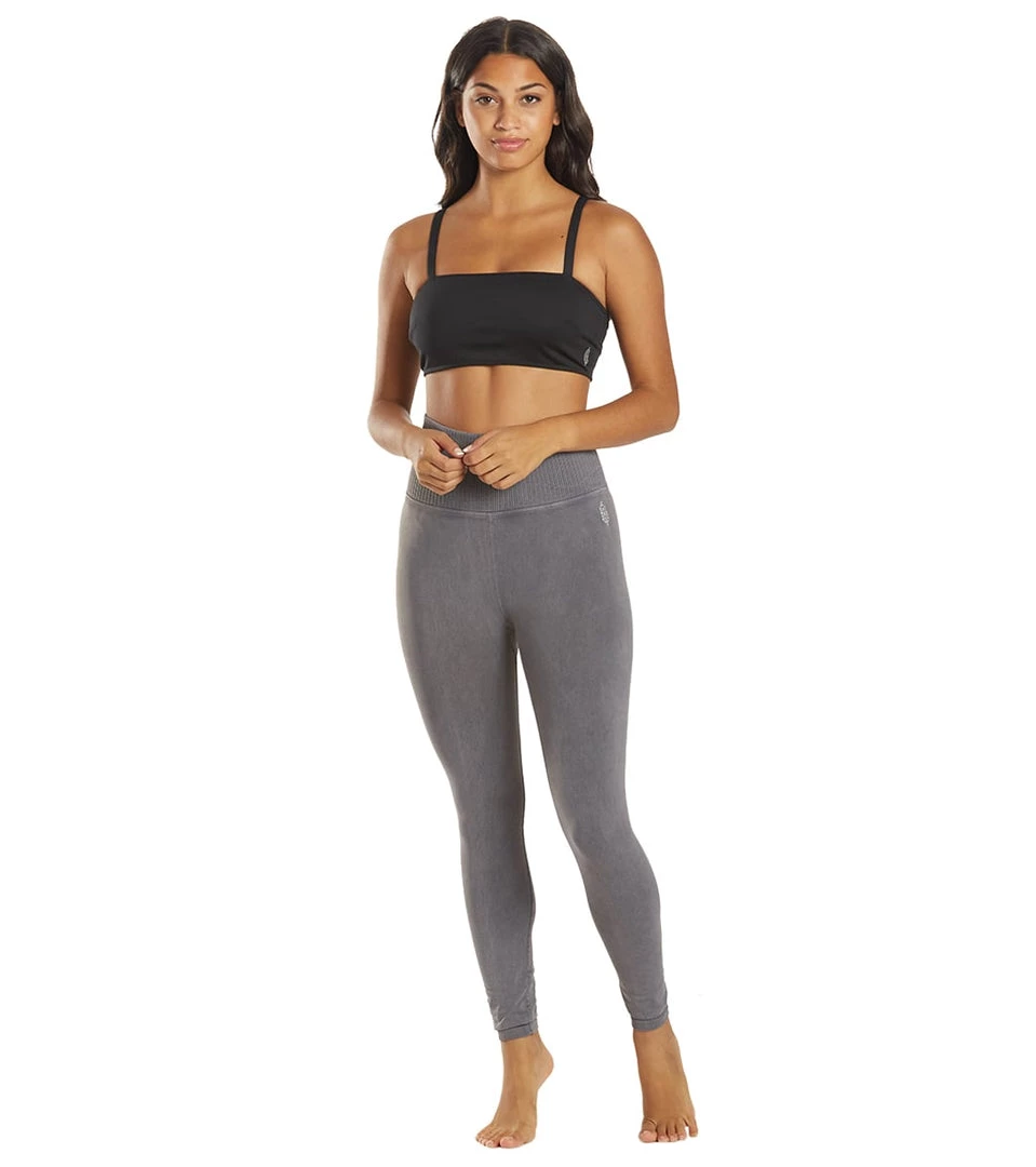 Free People Good Karma Yoga Leggings Washed Grey 6 Free People Good Karma Yoga Leggings Washed Grey