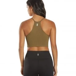 Free People Cropped Run Yoga Tank Army Moss NEW ARRIVALS