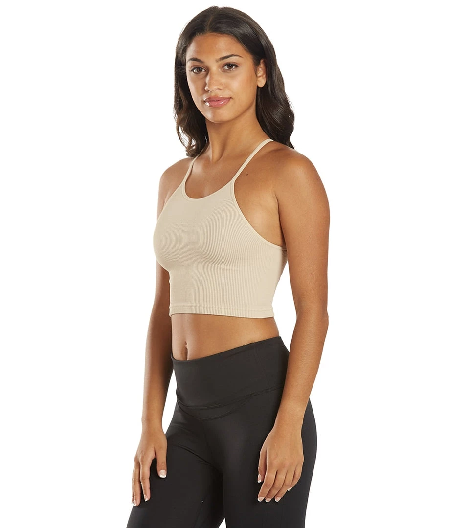 Free People Cropped Run Yoga Tank Sandshell NEW ARRIVALS 7 Free People Cropped Run Yoga Tank Sandshell NEW ARRIVALS
