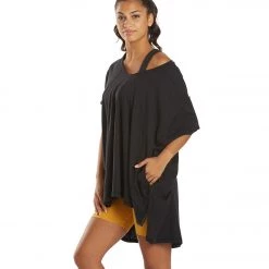 NEW ARRIVALS Free People City Vibes Yoga Tee Black