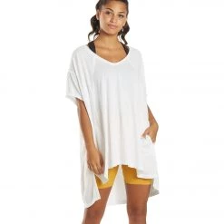 Free People City Vibes Yoga Tee Optic White NEW ARRIVALS