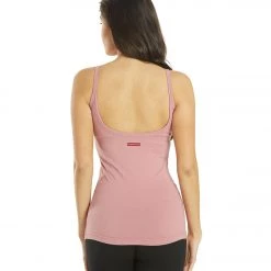 CLOTHING Hard Tail Scoop Back Yoga Tank Top With Bra Dusty Rose Pink 15 CLOTHING Hard Tail Scoop Back Yoga Tank Top With Bra Dusty Rose Pink