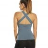 CLOTHING Hard Tail Open Back Support Tank Top Steel Grey