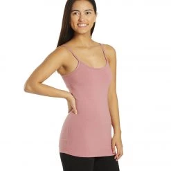 Hard Tail Long Yoga Sport Bra Tank Dusty Rose Pink