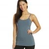 Hard Tail Long Yoga Sport Bra Tank Steel Grey