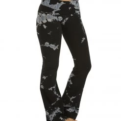 CLOTHING Hard Tail Rolldown Bootleg Flare Pant Iceberg Black Grey White