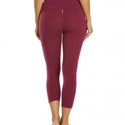 Hard Tail Flat Waisted Cotton Yoga Capris Boysenberry CLOTHING 11 Hard Tail Flat Waisted Cotton Yoga Capris Boysenberry CLOTHING