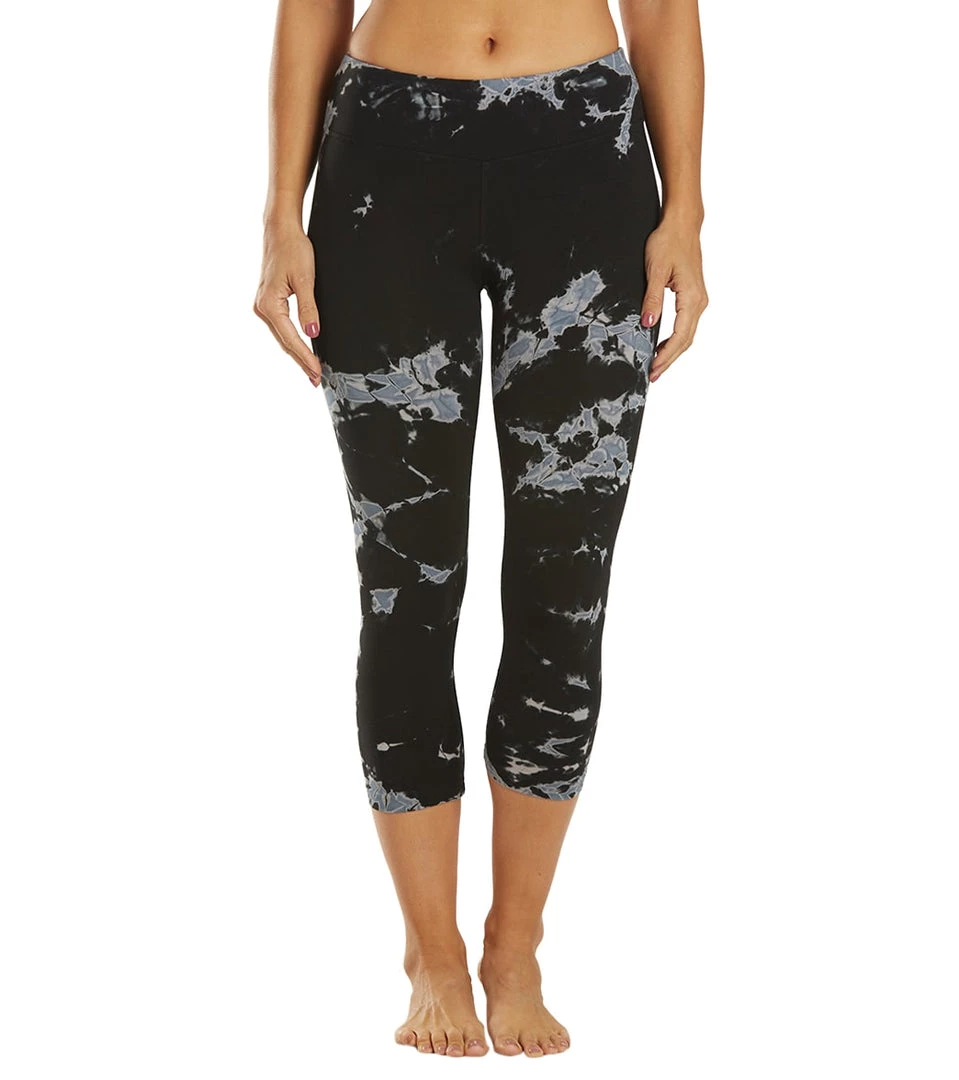 CLOTHING Hard Tail Flat Waisted Cotton Yoga Capris Iceberg Black Grey White 3 CLOTHING Hard Tail Flat Waisted Cotton Yoga Capris Iceberg Black Grey White