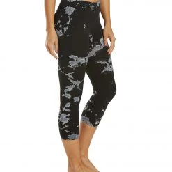 CLOTHING Hard Tail Flat Waisted Cotton Yoga Capris Iceberg Black Grey White 10 CLOTHING Hard Tail Flat Waisted Cotton Yoga Capris Iceberg Black Grey White