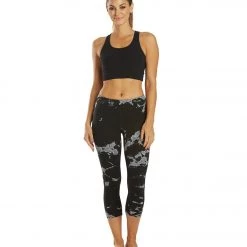 CLOTHING Hard Tail Flat Waisted Cotton Yoga Capris Iceberg Black Grey White 12 CLOTHING Hard Tail Flat Waisted Cotton Yoga Capris Iceberg Black Grey White