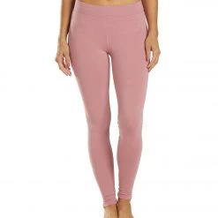 Hard Tail High Waisted Cotton Ankle Yoga Leggings Dusty Rose Pink
