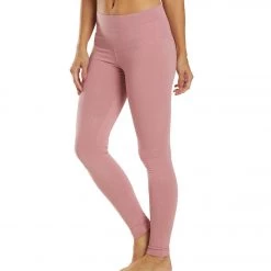 Hard Tail High Waisted Cotton Ankle Yoga Leggings Dusty Rose Pink