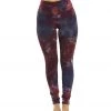 CLOTHING Hard Tail High Waisted Cotton Ankle Yoga Leggings Lava Wash Purple Boysenberry