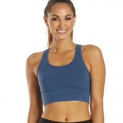 Hard Tail Midi Cutout Yoga Sports Bra Ocean Blue CLOTHING