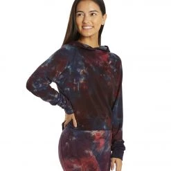 CLOTHING Hard Tail Cozy Hoodie Pullover Lava Wash Purple Boysenberry