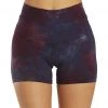 Hard Tail High Rise Yoga Booty Shorts Lava Wash Purple Boysenberry