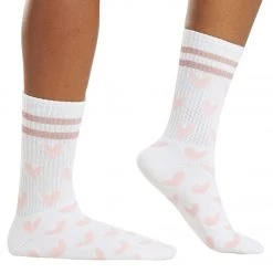 ACCESSORIES Spiritual Gangster SG Sock White Heart Print