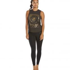 Spiritual Gangster Moon Muscle Tank Vintage Black