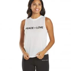 Spiritual Gangster Peace Active Muscle Tank White CLOTHING