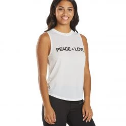 Spiritual Gangster Peace Active Muscle Tank White CLOTHING 10 Spiritual Gangster Peace Active Muscle Tank White CLOTHING