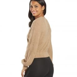 CLOTHING Spiritual Gangster Inner Peace Melody Crew Pullover Camel