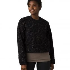 PrAna Polar Escape Sweatshirt Black Speckles CLOTHING