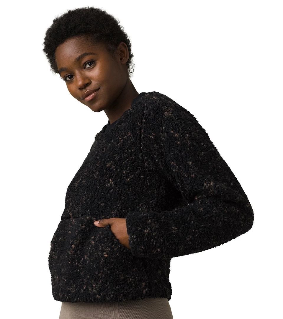 PrAna Polar Escape Sweatshirt Black Speckles CLOTHING 5 PrAna Polar Escape Sweatshirt Black Speckles CLOTHING