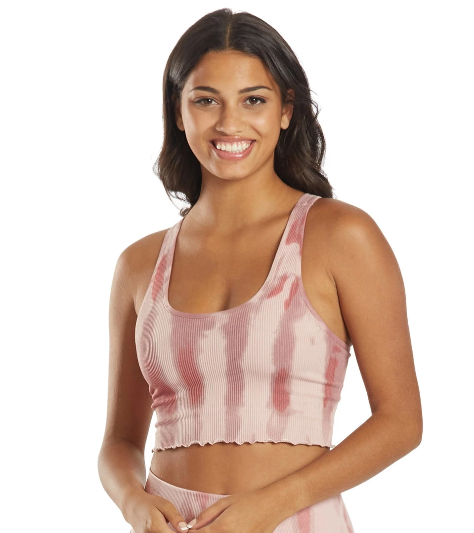 Spiritual Gangster Amor Crop Tank Winter Rose Tie Dye CLOTHING 9 Spiritual Gangster Amor Crop Tank Winter Rose Tie Dye CLOTHING