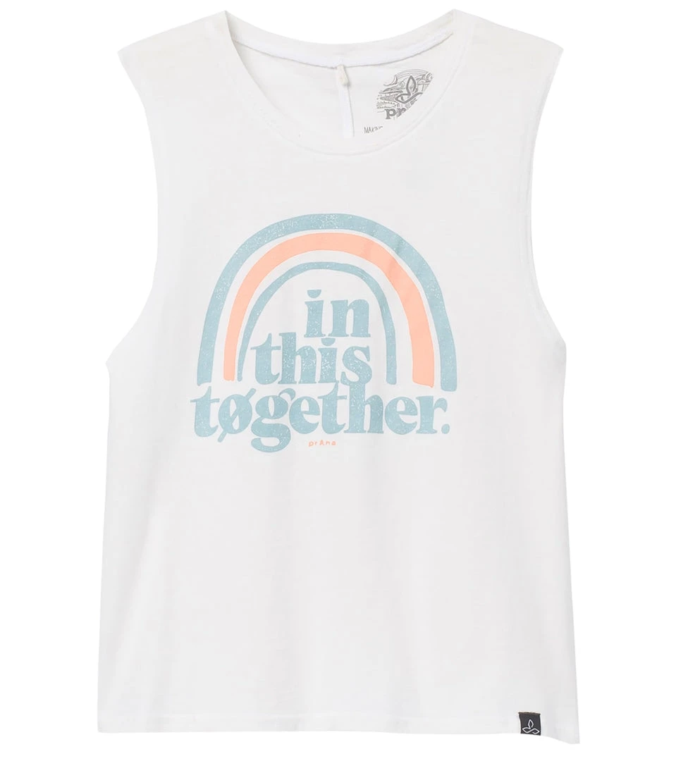 NEW ARRIVALS PrAna Organic Graphic Sleeveless In This Together 4 NEW ARRIVALS PrAna Organic Graphic Sleeveless In This Together