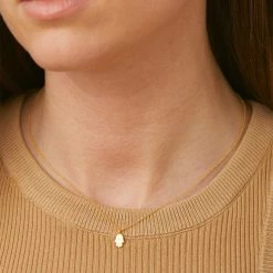 Dogeared All Good Things Hamsa Necklace Gold Dipped