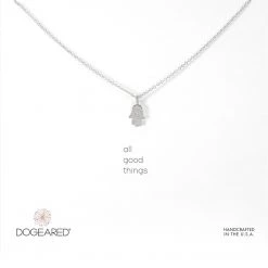 Dogeared All Good Things Hamsa Necklace Sterling Silver ACCESSORIES