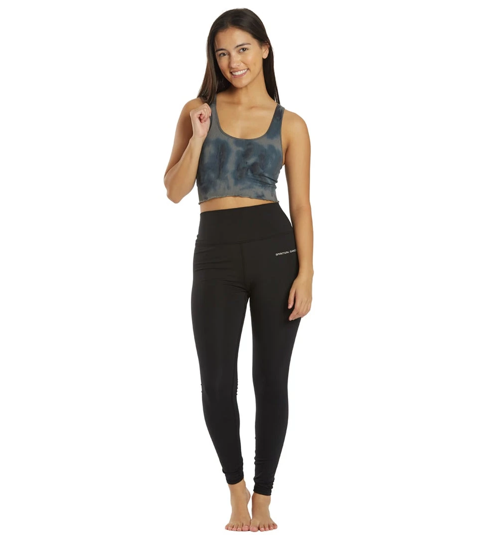 Spiritual Gangster Amor Crop Tank Steel Tie Dye CLOTHING 6 Spiritual Gangster Amor Crop Tank Steel Tie Dye CLOTHING