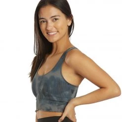 Spiritual Gangster Amor Crop Tank Steel Tie Dye CLOTHING 13 Spiritual Gangster Amor Crop Tank Steel Tie Dye CLOTHING