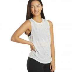 Spiritual Gangster Active Muscle Tank White Zodiac Print CLOTHING 10 Spiritual Gangster Active Muscle Tank White Zodiac Print CLOTHING