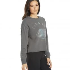 Spiritual Gangster Moon Dream Mazzy Pullover Sweater Slate CLOTHING